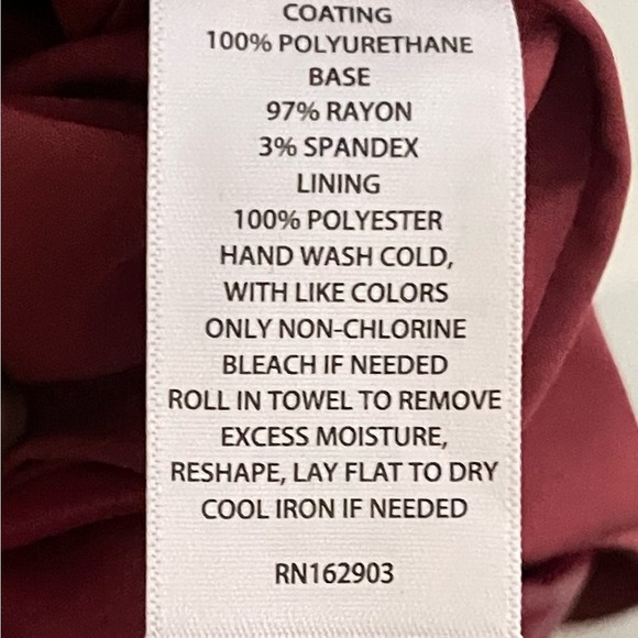 Rachel Parcell Red Vegan Leather Puff Sleeve Belted Collared Dress Size XXS NWT - Picture 8 of 8